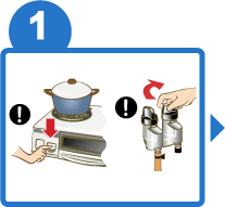 器具栓・未使用のガス栓を閉めてください